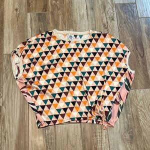 Ivy Jane Square Geometric Floral Top